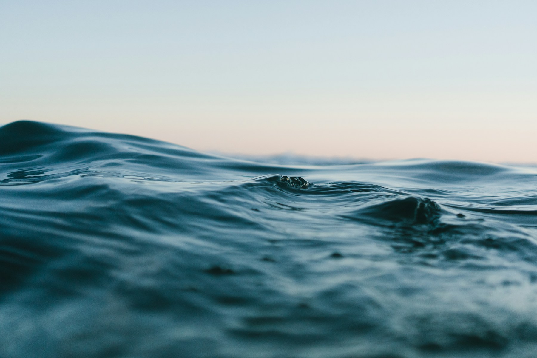 Ocean waves in natural light